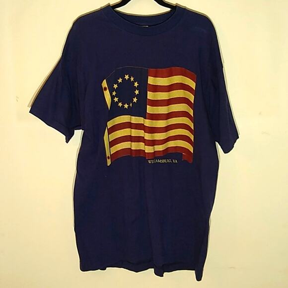 Fruit of the Loom Men's American flag XXL T-shirt. Patriotic. 4th of July. - Picture 1 of 6